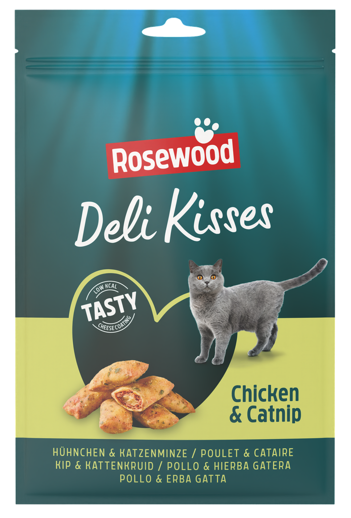 Rosewood kissan herkkutyynyt kana &amp; kissanminttu 60g