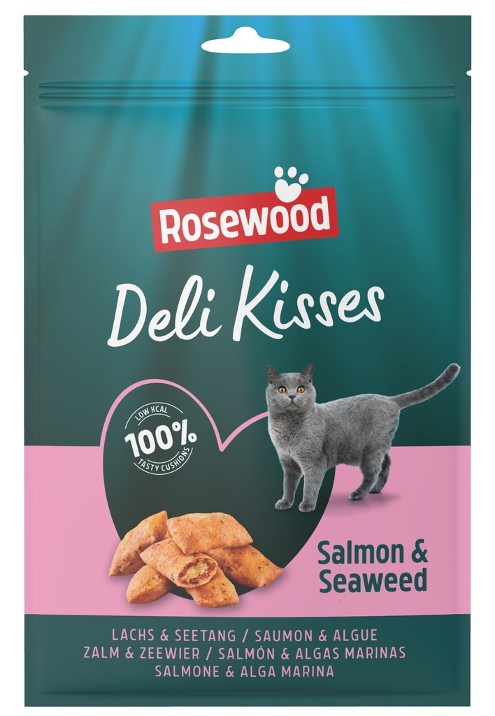 Rosewood kissan herkkutyynyt lohi &amp; merilevä 60g