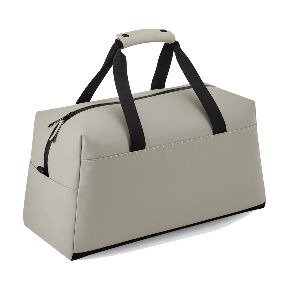 Bagbase Matte pu weekender bag 28 l, vaaleanharmaa