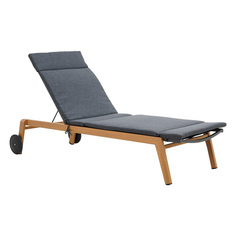 DUISBURG aurinkotuoli pyörillä, alumiinirunko, harmaa