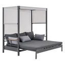 DUISBURG puutarhasänky, alumiinirunko, antrasiitti