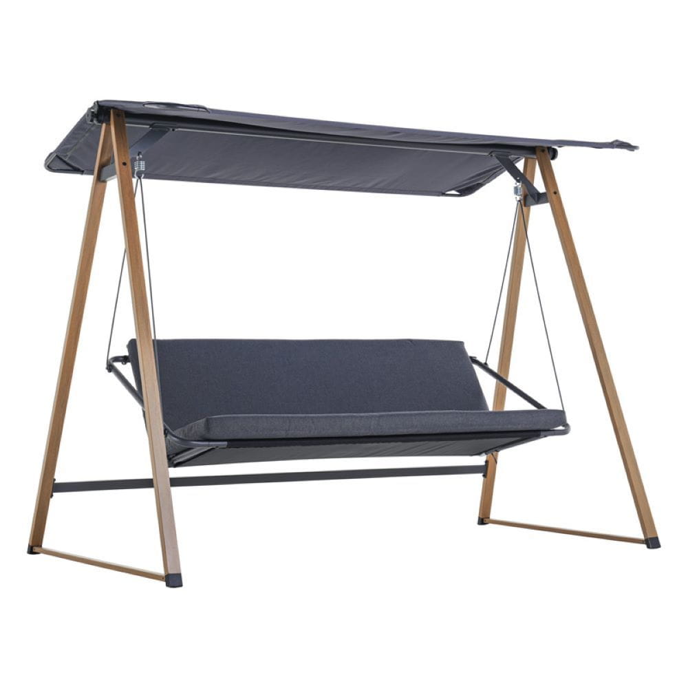 Duisburg puutarhakeinu 3 hengelle, harmaa