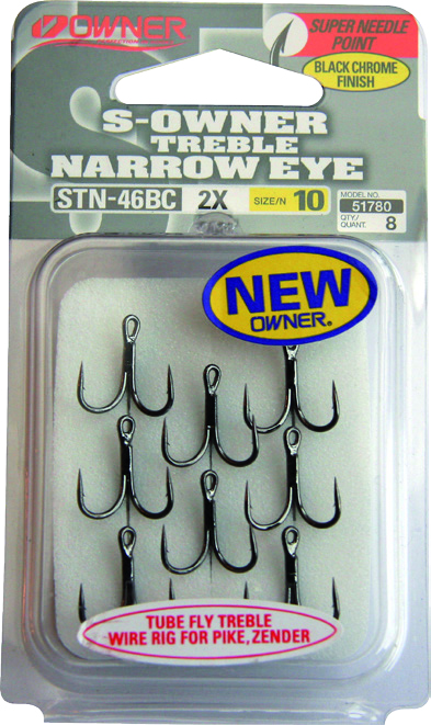 Owner STN46BC kolmihaarainen putkiperhokoukku koko 10