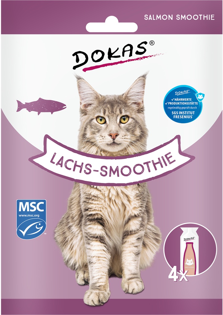 Dokas kissan lohi-smoothie 4x30ml