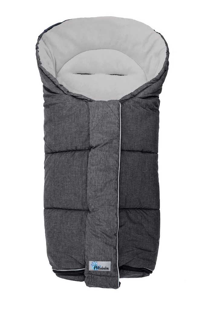 Altabebe Alpin levennettävä lämpöpussi rattaisiin, tummanharmaa/vaaleanharmaa 9-36kk