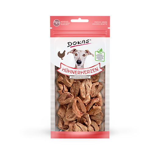 Dokas koiralle pakastekuivattu kanansydän 22g