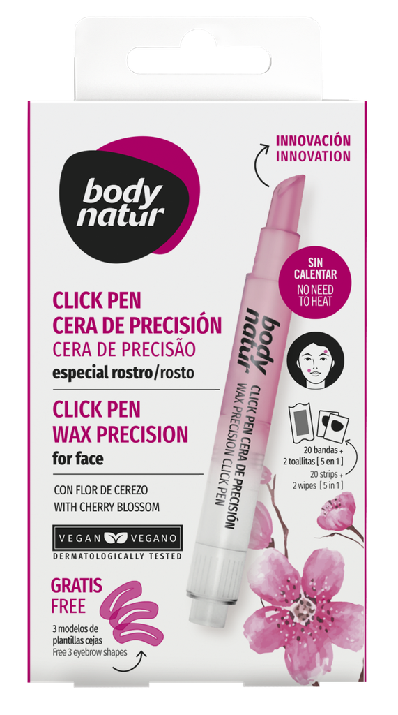 Body Natur Click Pen ihokarvapoistovaha kasvoille 36ml