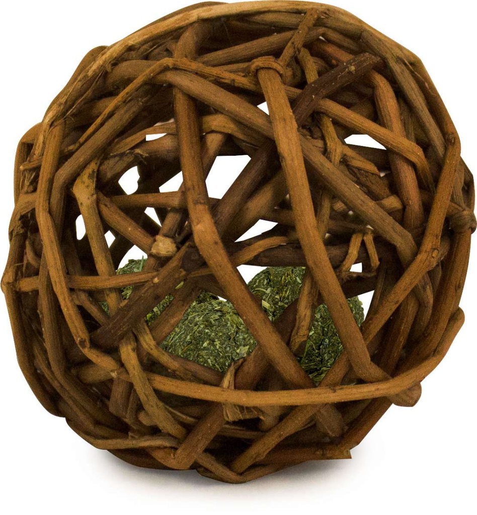 Viksu kissanlelu Kerä pajupallo kissanmintulla 8cm