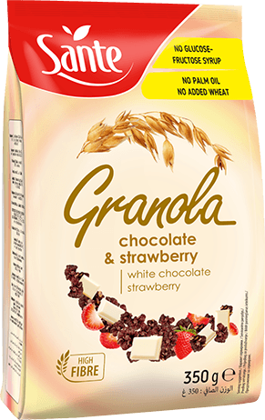 Sante Granola valkosuklaa-mansikka 350g