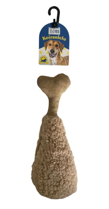 Viksu koiranlelu Luupää ruskea-beige 25cm