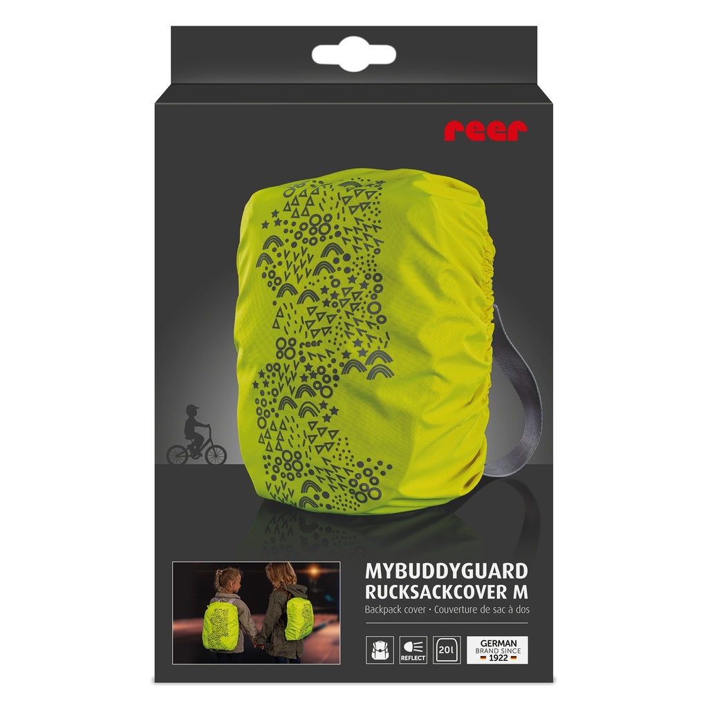 Reer MyBuddyGuard heijastava ja vedenpitävä repunsuoja M