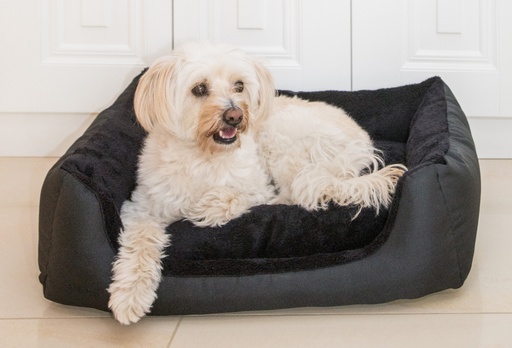 Amiplay Aspen XXL-koiranpeti sohva musta 114x90x25cm