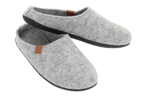 [6417783153511] Wildstep Wool-villatohvelit, vaaleanharmaa 37