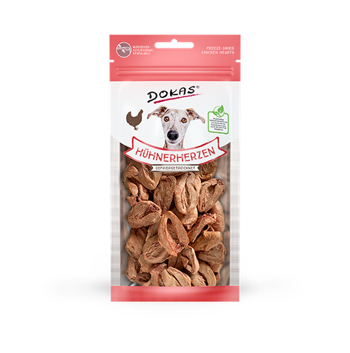 [4251276204357] Dokas koiralle pakastekuivattu kanansydän 22g