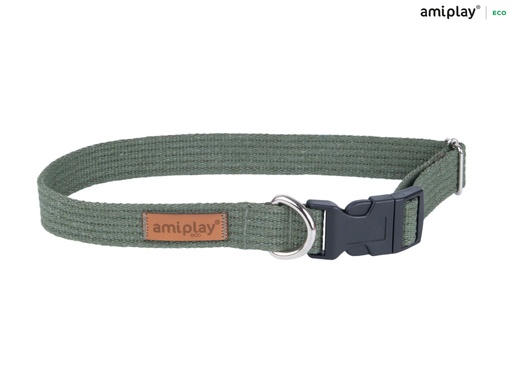 [5907563223165] Amiplay Cotton koiranpanta, säädettävä 35-50x2cm, khaki M